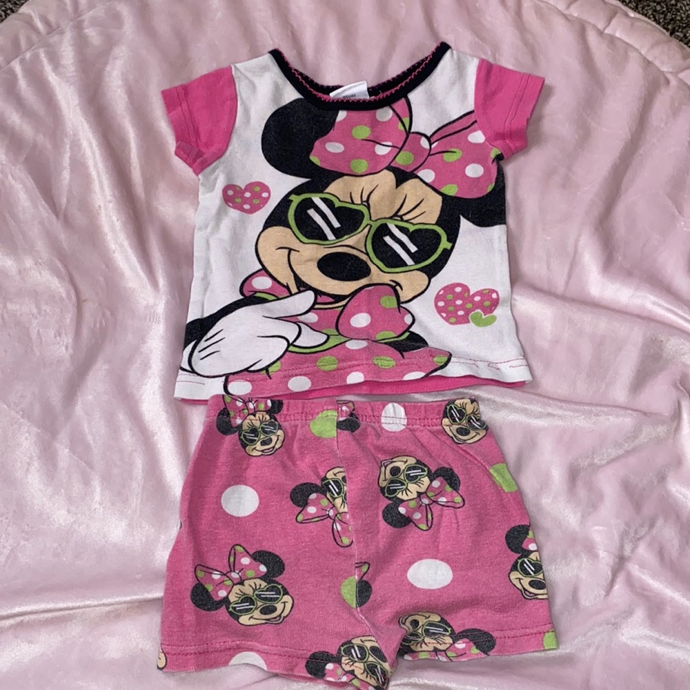 Mini Mouse pajama set T-shirt and shorts 18 months